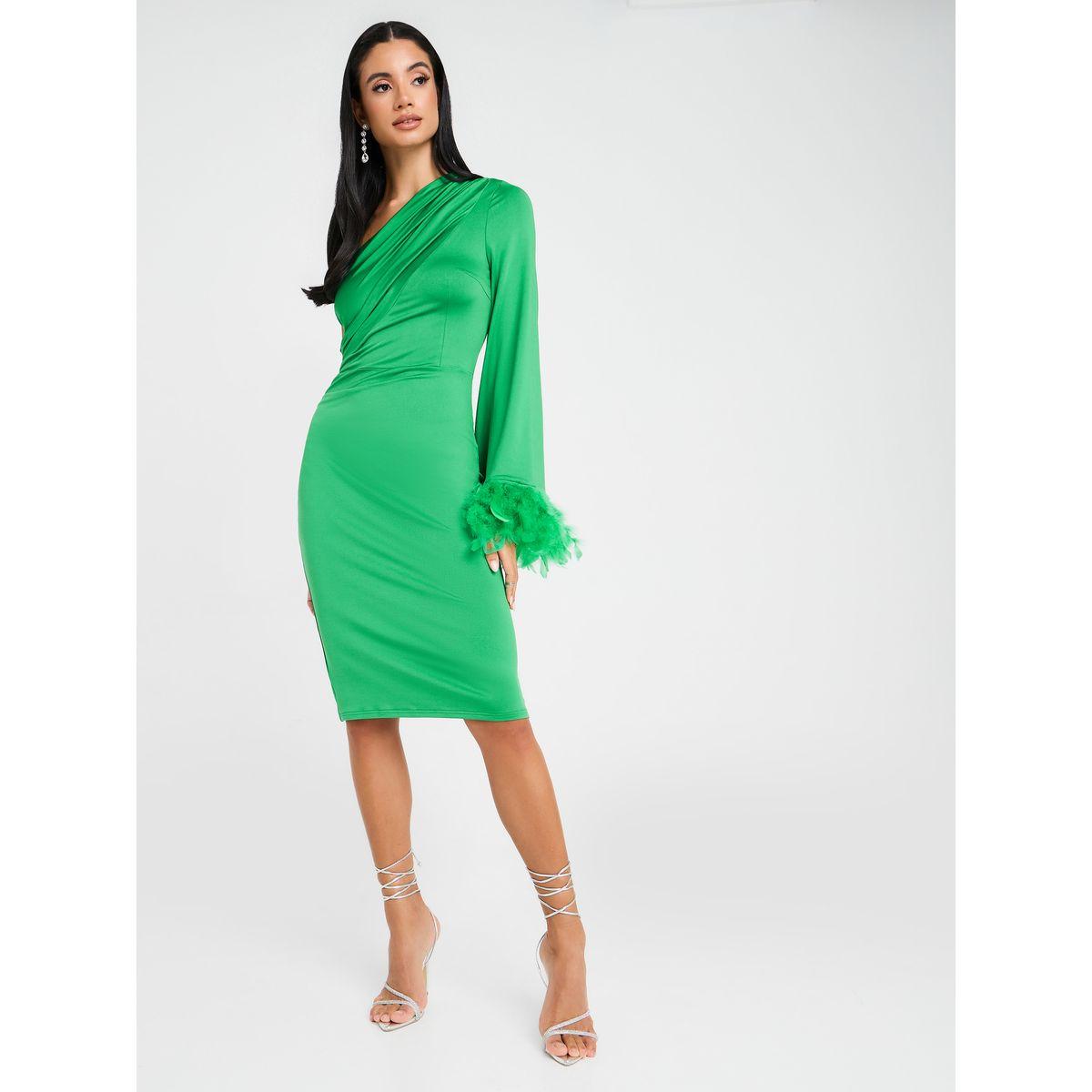 فستان كاجوال بكتف واحد-women-clothing-dresses-image-2