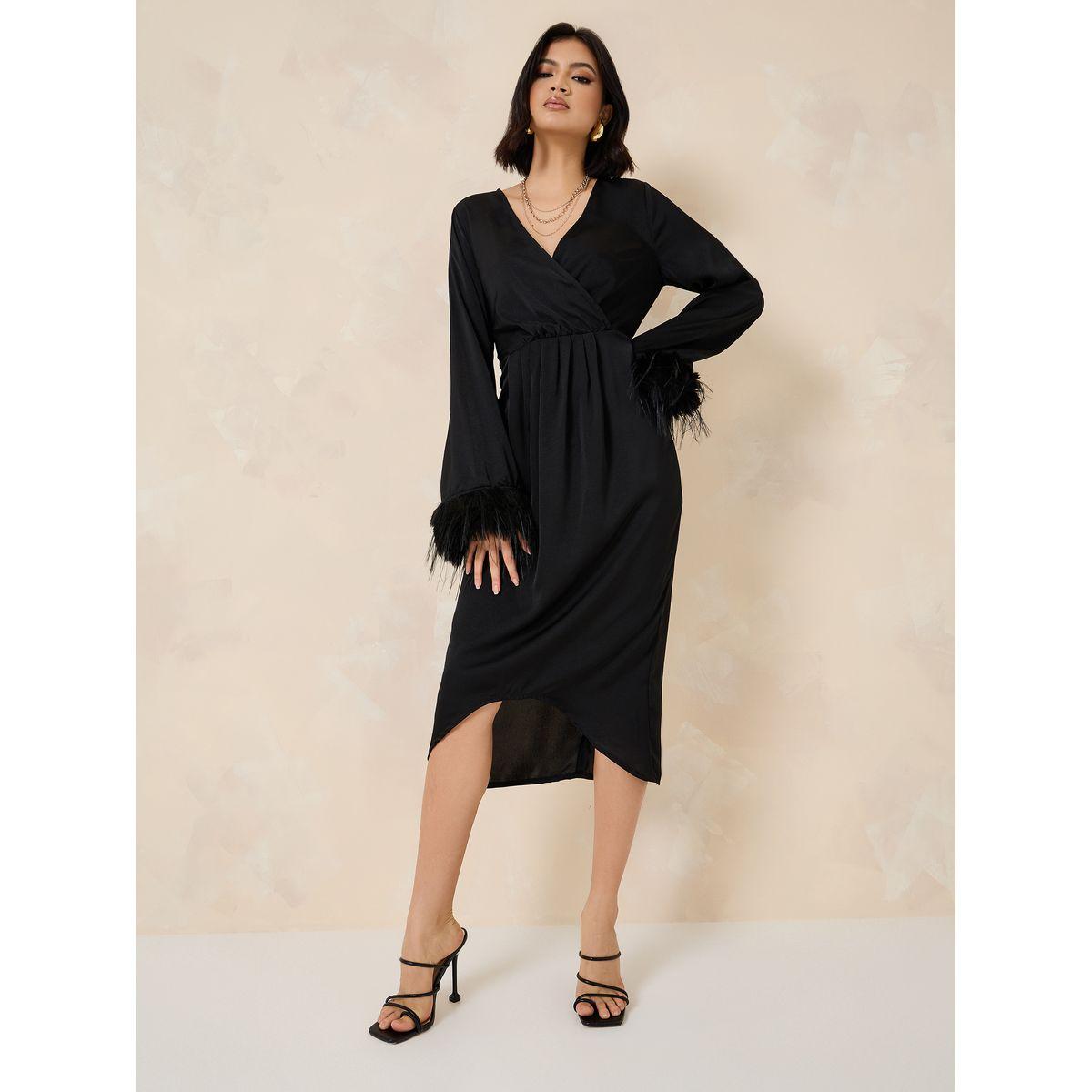 فستان ميدي بنمط لف-women-clothing-dresses-image-1