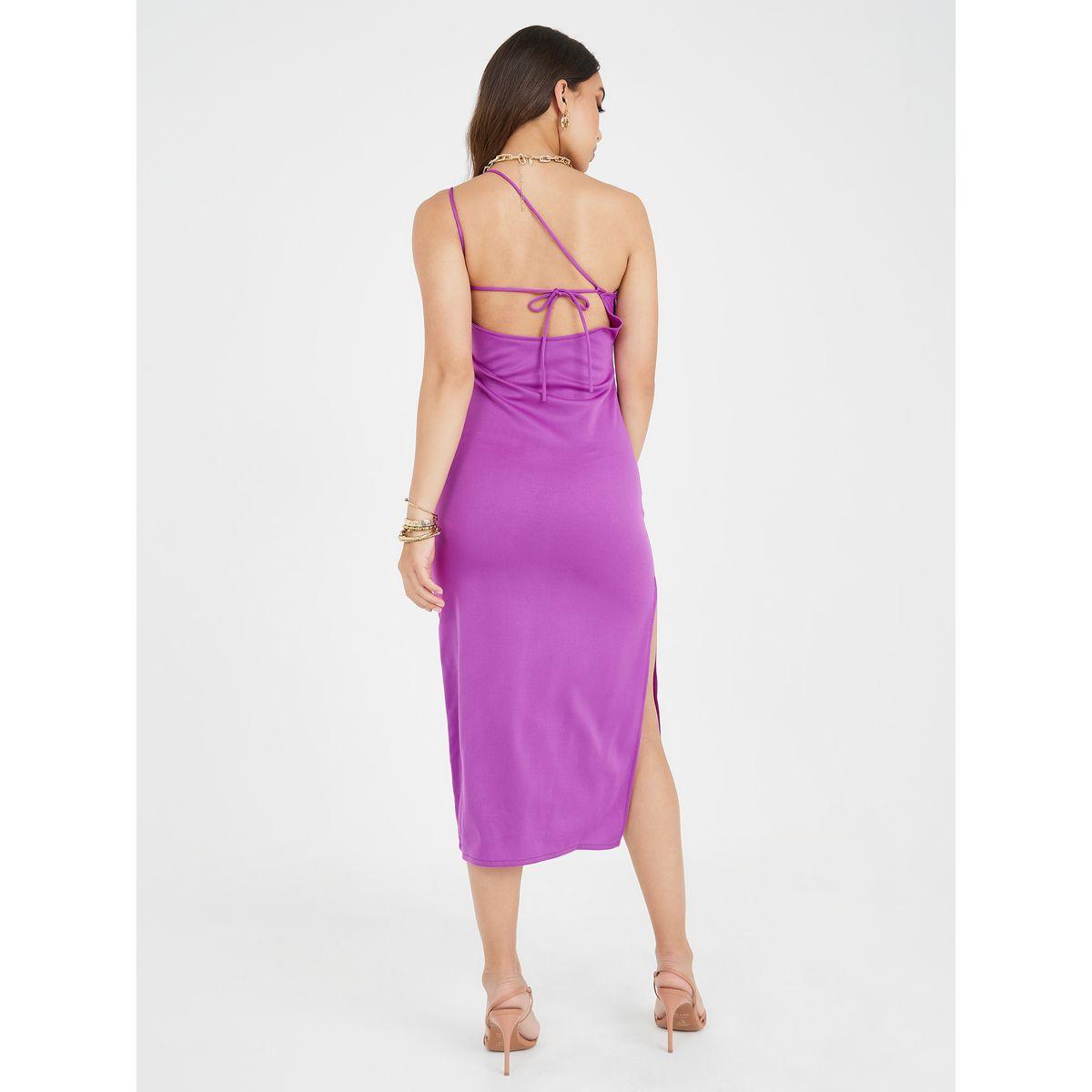 Styli Rose Corsage One Shoulder Neck Bodycon Dress-women-clothing-dresses-image-5