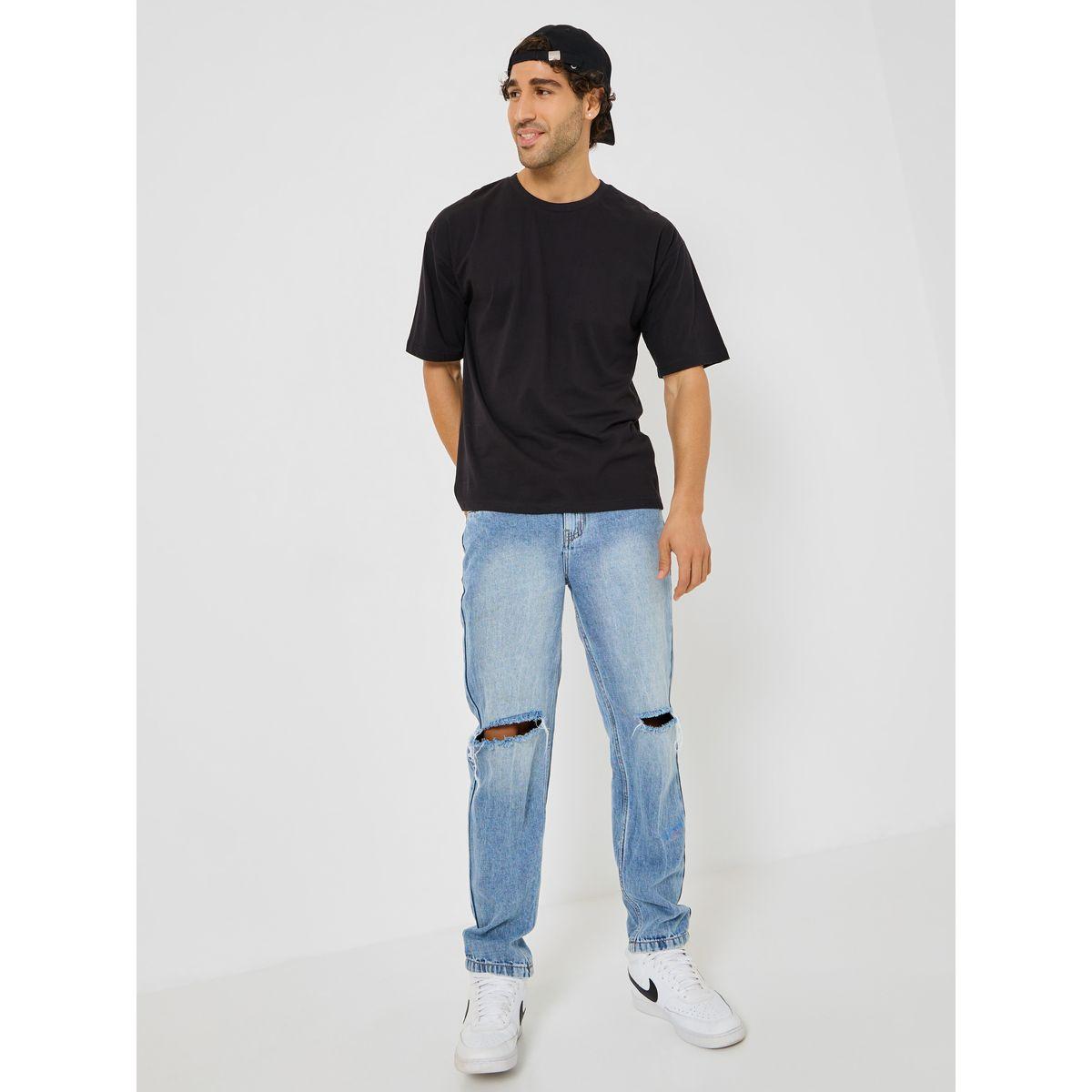 تيشيرت واسع بطبعة جرافيك-men-clothing-tshirtsandpolos-tshirts-image-3