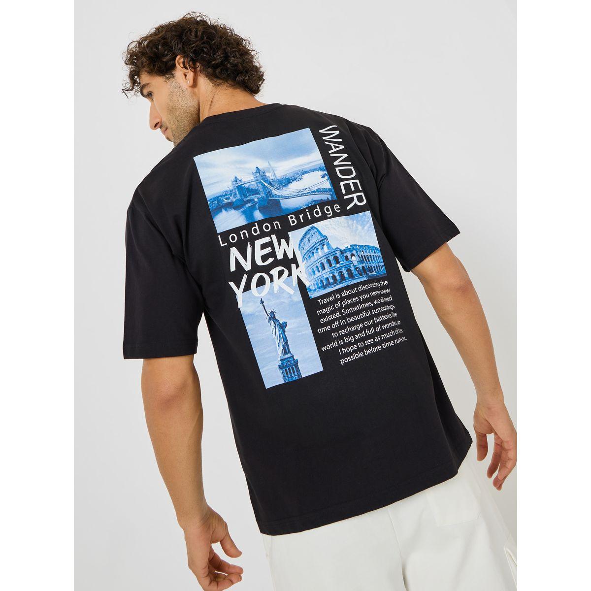 Styli Back New York Graphic Print Oversized T-shirt-men-clothing-tshirtsandpolos-tshirts-image-1
