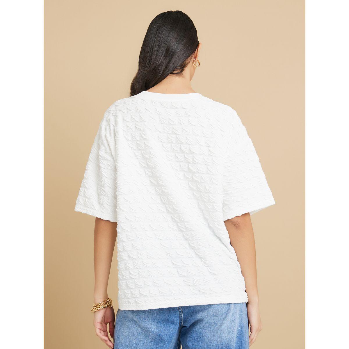 Styli Textured Drop Shoulder Top-women-clothing-shirtsandblouses-blouses-image-5