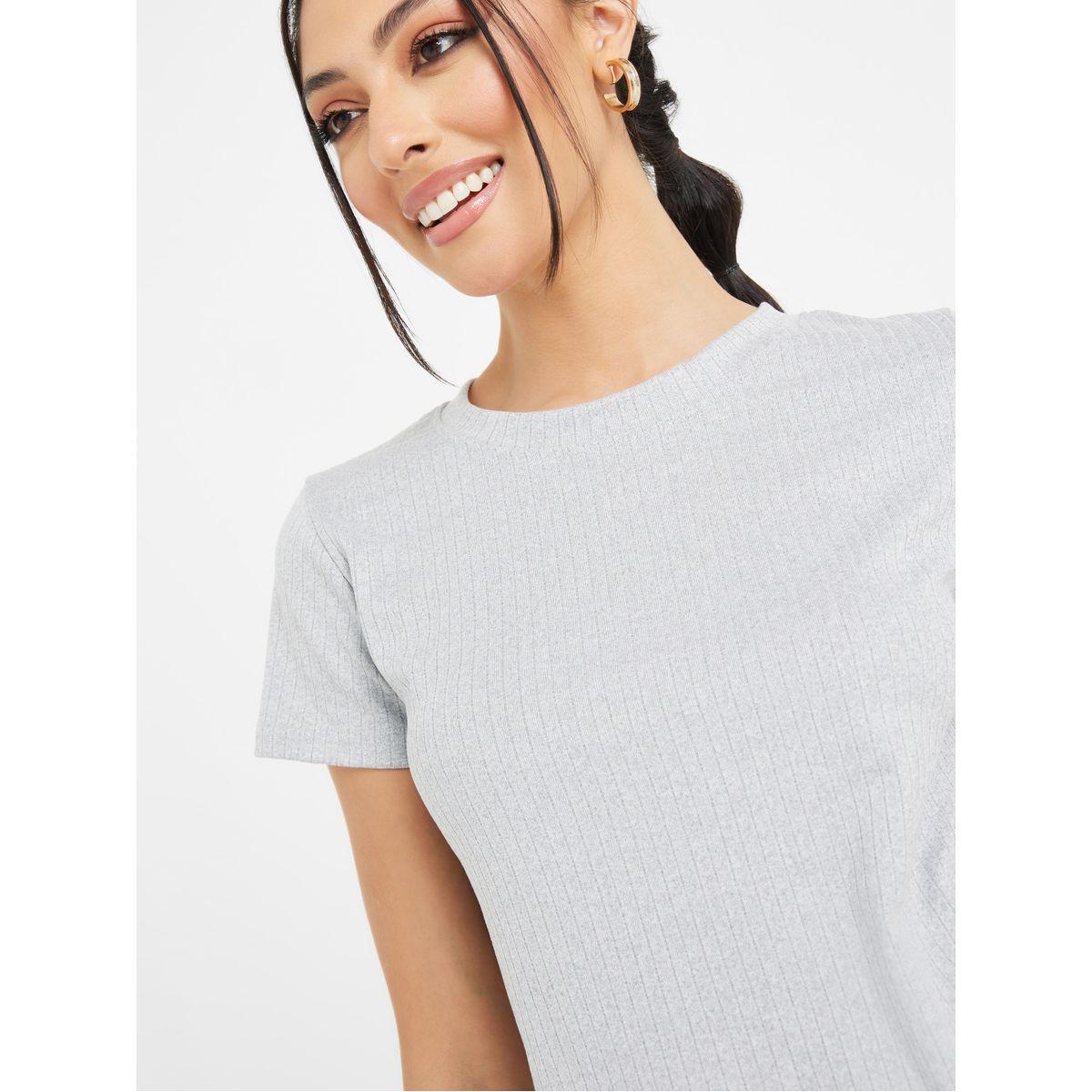 Styli Slim Fit Ribbed T-shirt-women-clothing-tshirts-image-4