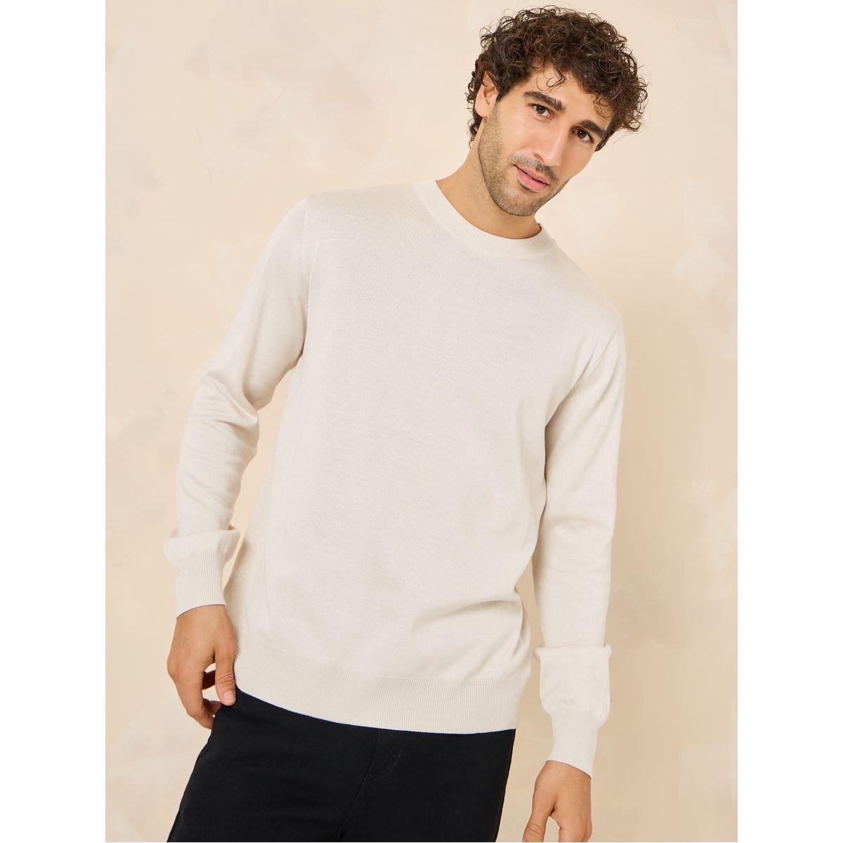 أفرول بقصة مريحة وياقة دائرية-men-clothing-sweatersandpullovers-image-1