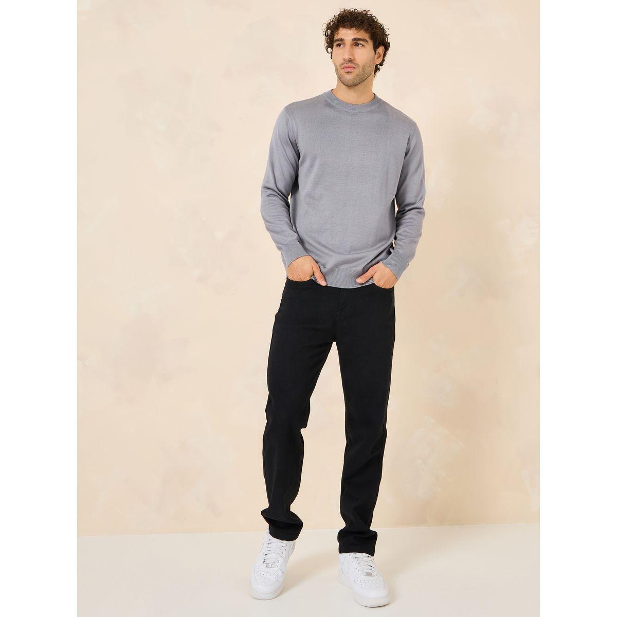 أفرول بقصة مريحة وياقة دائرية-men-clothing-sweatersandpullovers-image-2