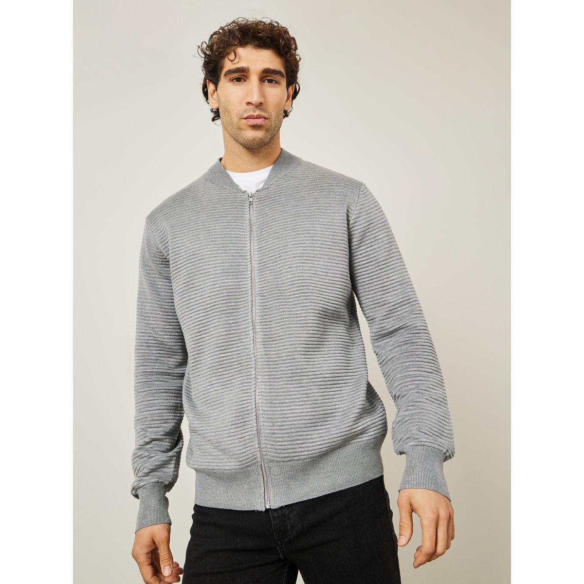 كارديجان مضلع بقصة مريحة-men-clothing-sweatersandpullovers-image-3