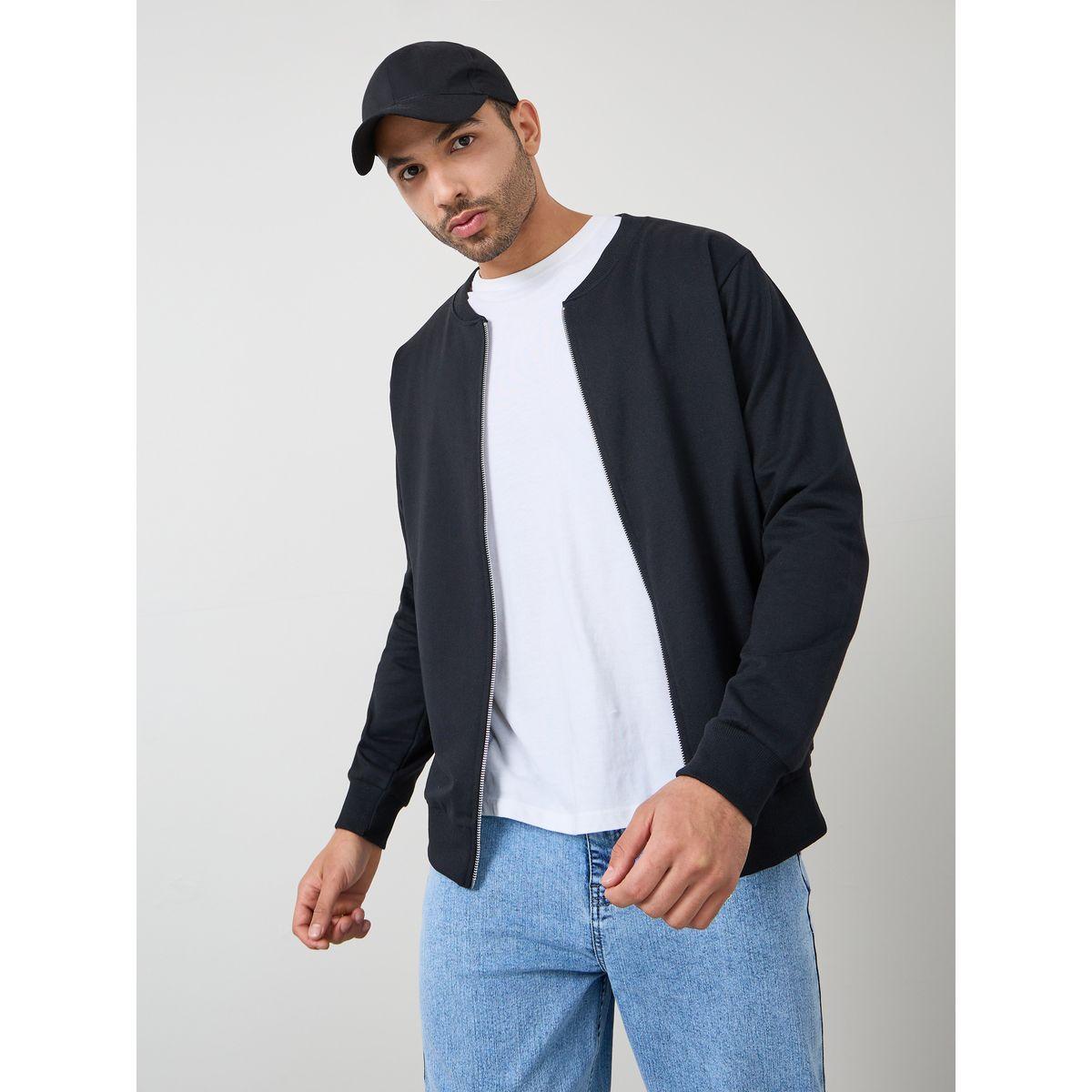 هودي بقصة مريحة وأربطة-men-winterwear-jacketsandblazers-image-1