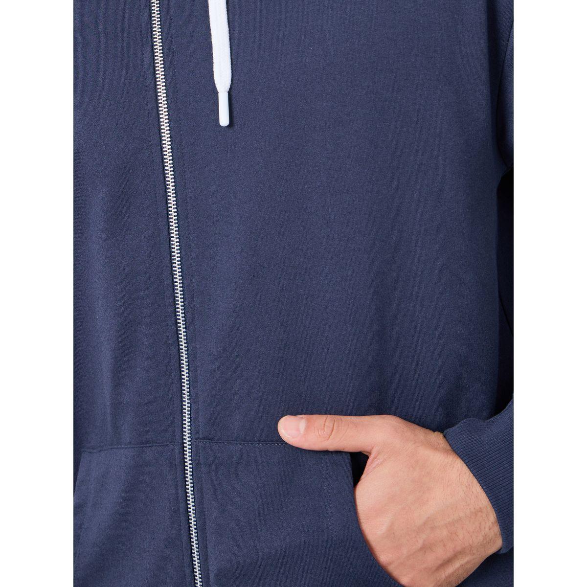 Styli Relaxed Fit Zip Hoodie with Contrast Drawcord-men-winterwear-jacketsandblazers-image-4