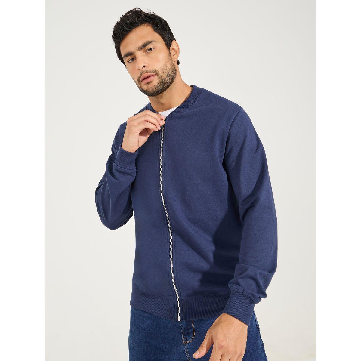 Styli Zip Through Relaxed Bomber Jacket-men-clothing-jacketsandblazers-jackets-image-3