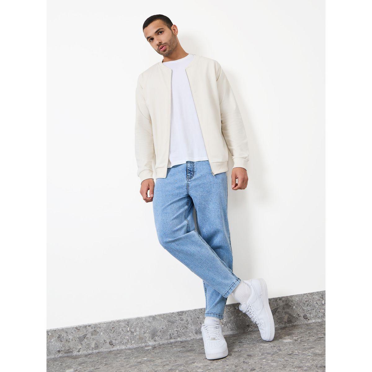 Styli Zip Through Relaxed Fit Bomber Jacket-men-clothing-jacketsandblazers-jackets-image-2