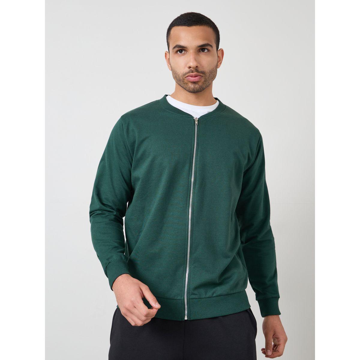 Styli Zip Through Relaxed Fit Bomber Jacket-men-clothing-jacketsandblazers-jackets-image-3