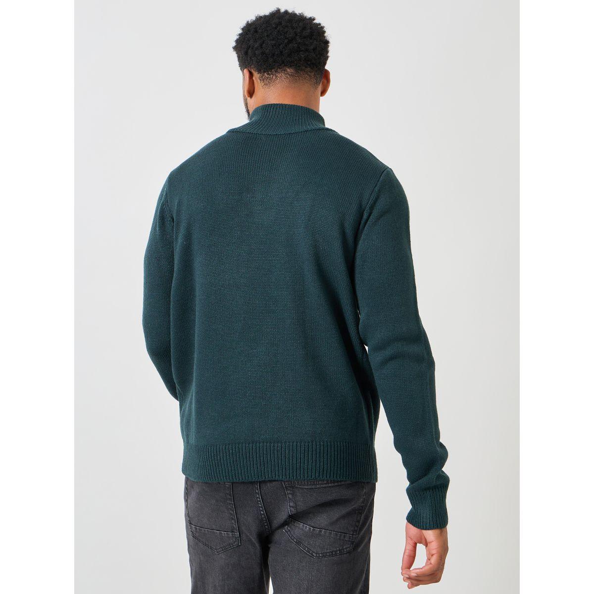 Styli Front Half Zip Relaxed Fit Sweater-men-clothing-sweatersandpullovers-image-4