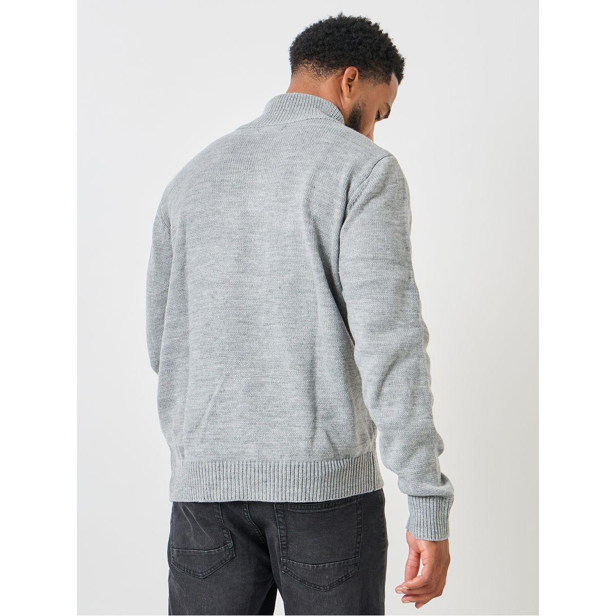 Styli Front Half Zip Relaxed Fit Sweater-men-clothing-sweatersandpullovers-image-5