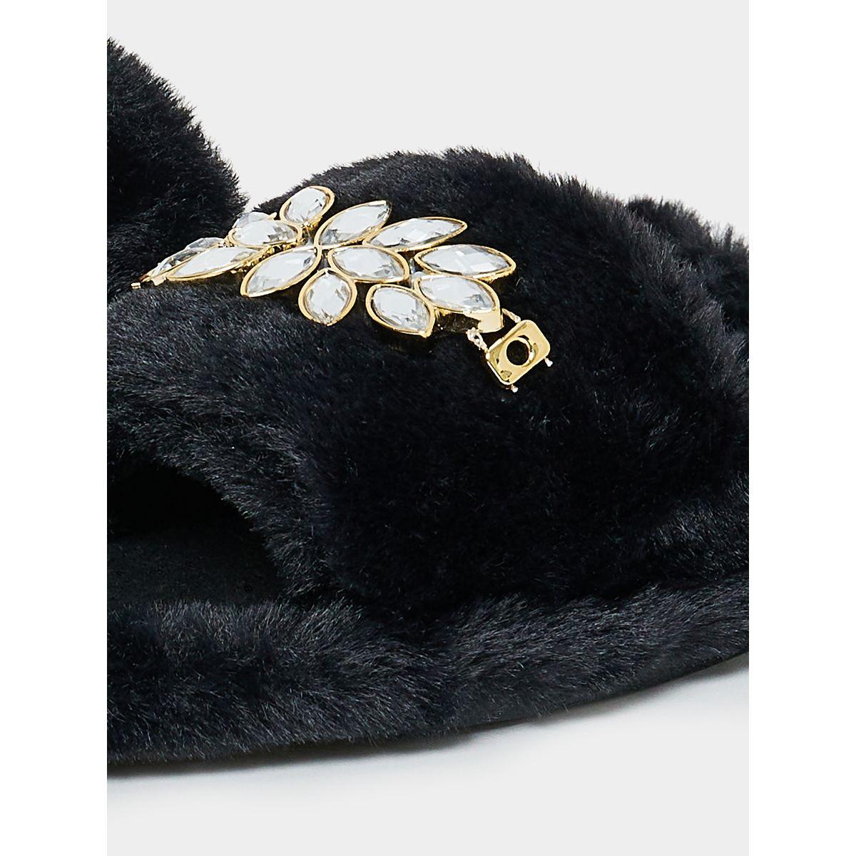 شبشب غرفة نوم بفرو صناعي-women-shoes-bedroomslippers-image-6