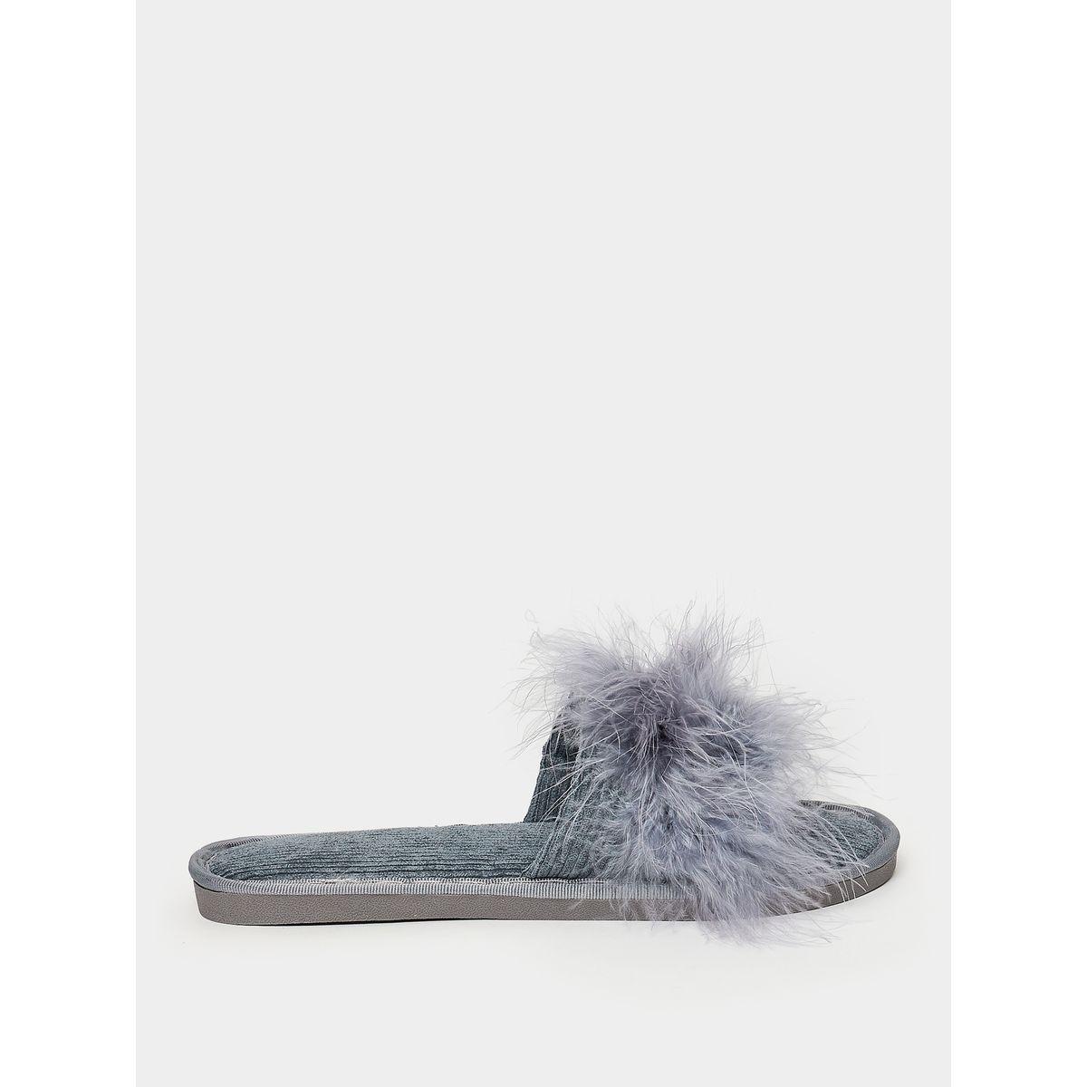 Styli Fluffy Furry Bedroom Slippers-women-shoes-bedroomslippers-image-2