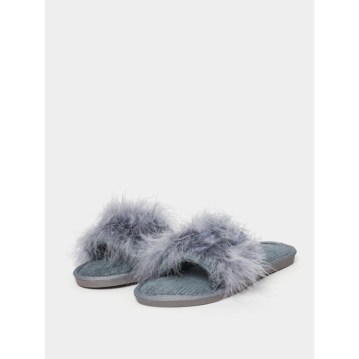 Styli Fluffy Furry Bedroom Slippers-women-shoes-bedroomslippers-image-3