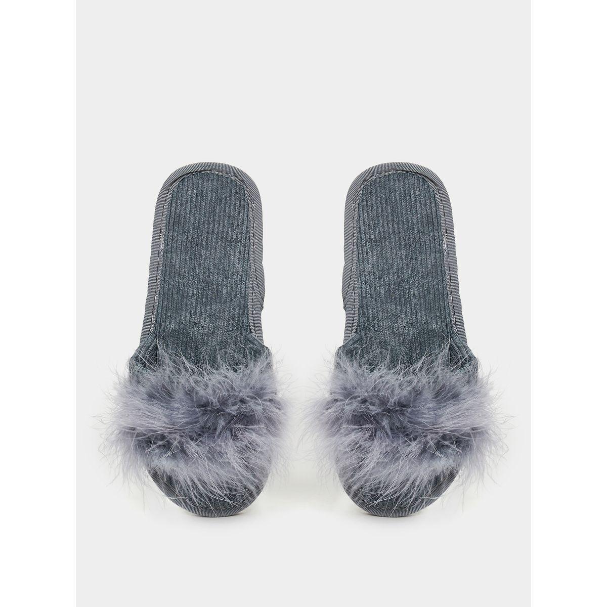 Styli Fluffy Furry Bedroom Slippers-women-shoes-bedroomslippers-image-5