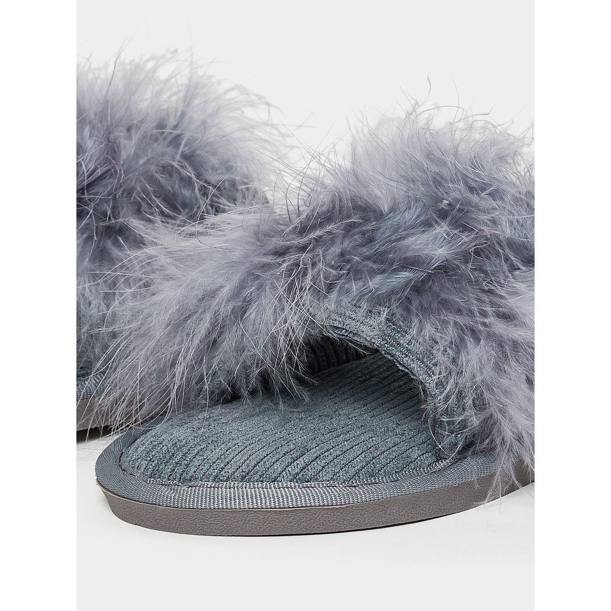 Styli Fluffy Furry Bedroom Slippers-women-shoes-bedroomslippers-image-6