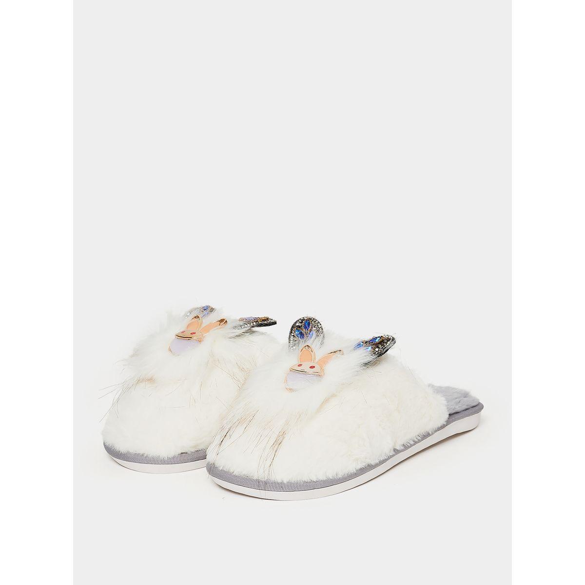Styli Fox Design Applique Furry Bedroom Slipper-women-shoes-bedroomslippers-image-3