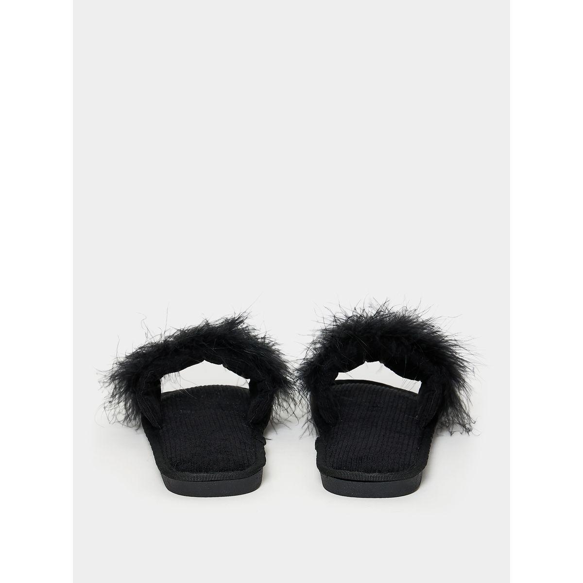 Styli Fluffy Furry Bedroom Slippers-women-shoes-bedroomslippers-image-4