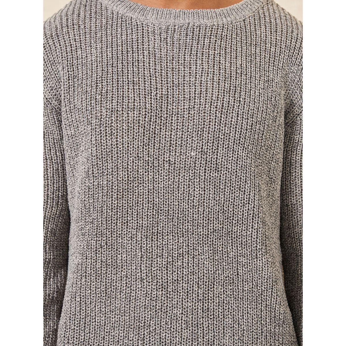 أفرول ميلانج بقصة عادية-men-clothing-sweatersandpullovers-image-5