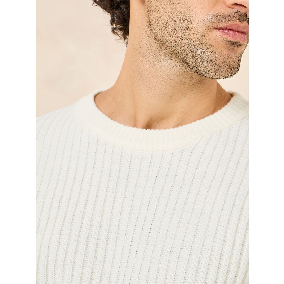 Styli Wide Rib Knit Relaxed Fit Jumper-men-clothing-sweatersandpullovers-image-3