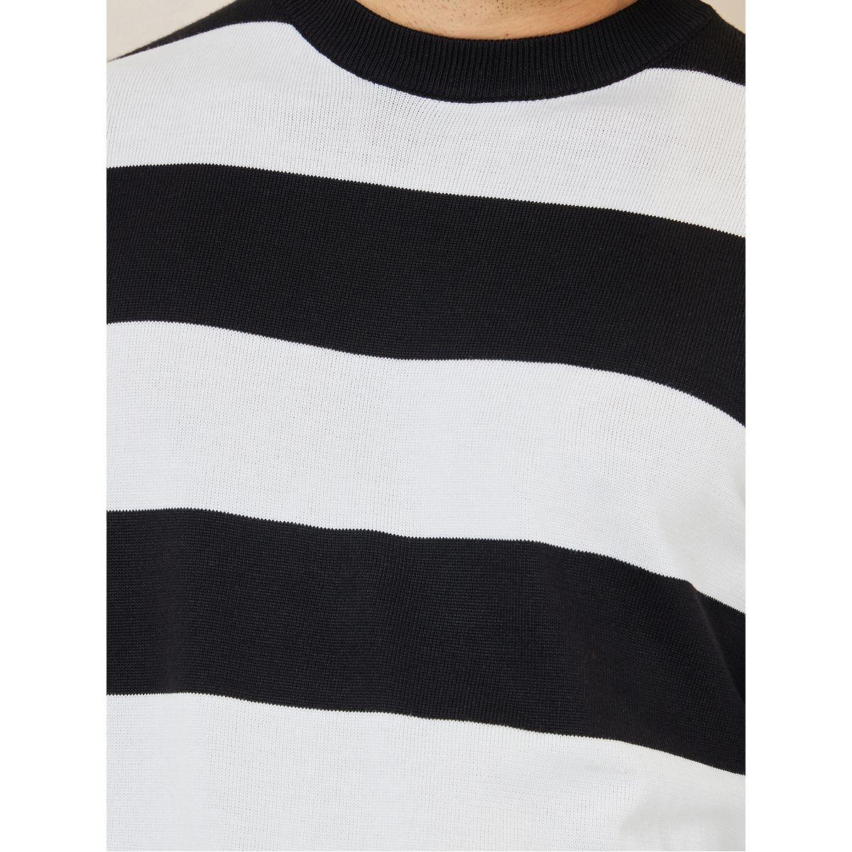 Styli Stripe Print Relaxed Fit Sweater-men-clothing-sweatersandpullovers-image-3