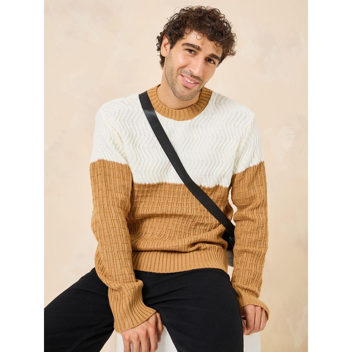 أفرول محبوك بنمط كتل الالوان-men-clothing-sweatersandpullovers-image-1