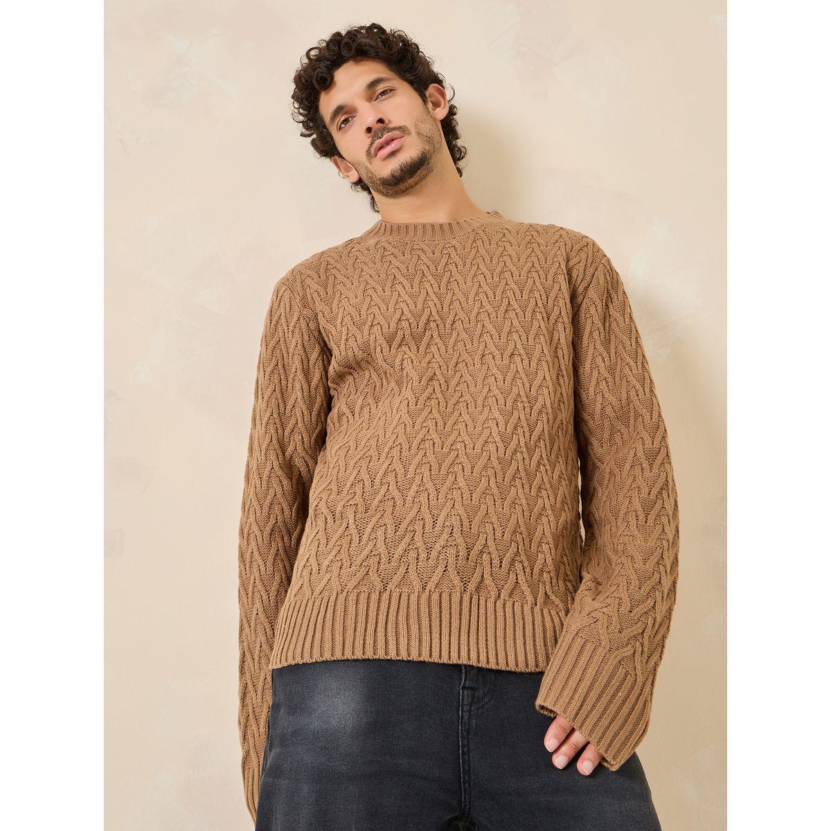 أفرول محبوك بقصة مريحة-men-clothing-sweatersandpullovers-image-1