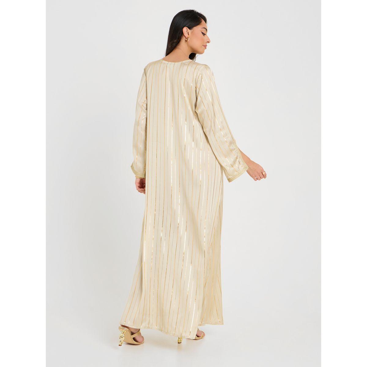 Stripe Lace Detail Jalabiya-women-arabicclothing-jalabiyas-image-5