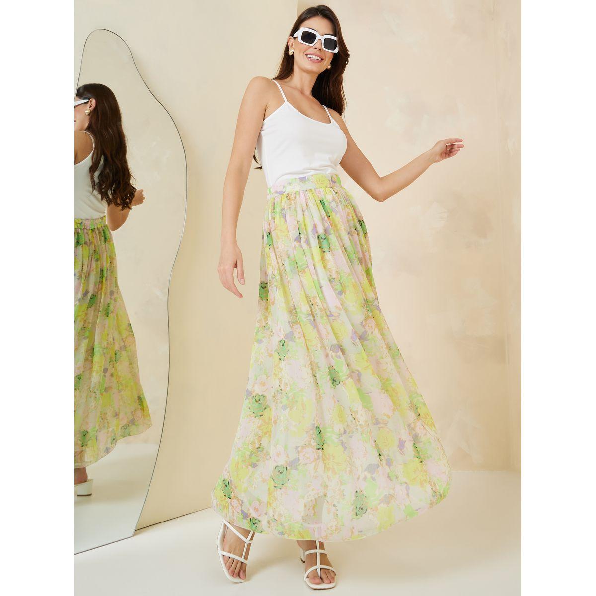 Chiffon maxi outlet skirt online