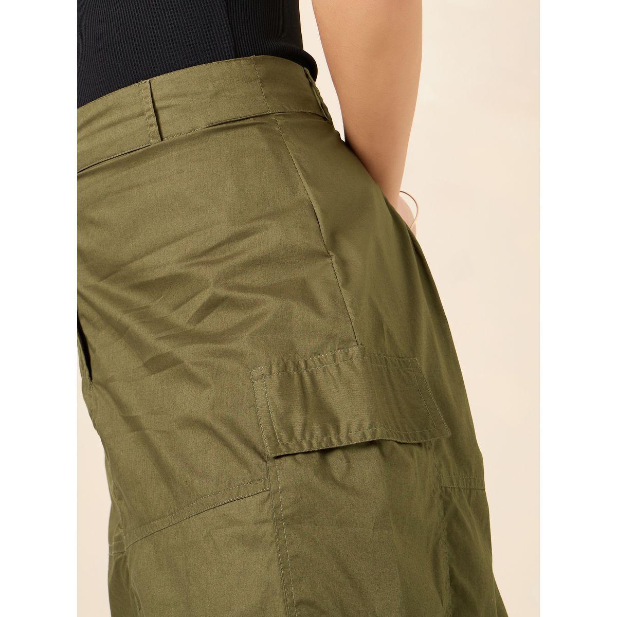 Styli Cargo Midi Skirt with Front Split-women-clothing-bottoms-skirts-image-3
