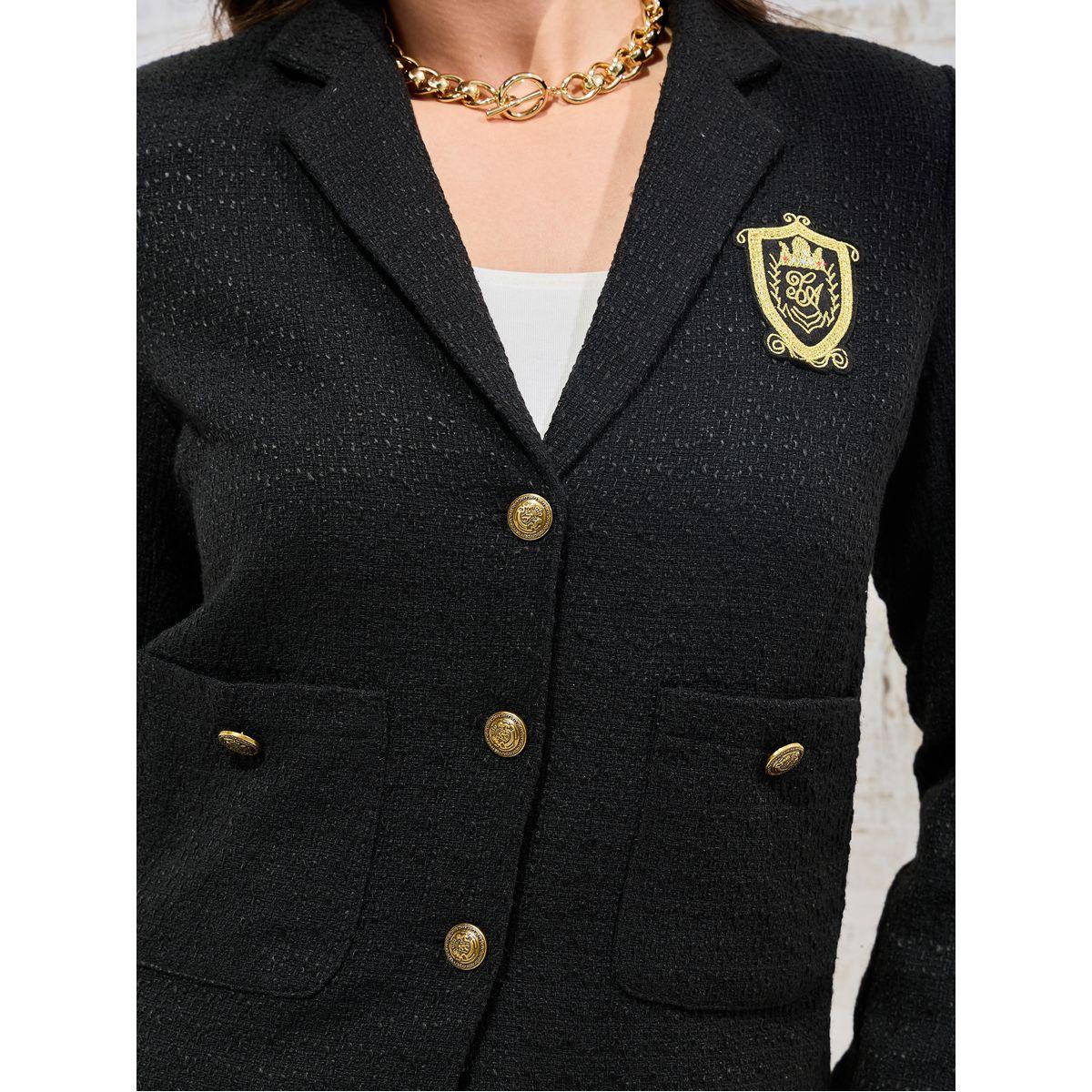 بليزر تويد بأكتاف مبطنة-women-clothing-coatsandjackets-blazers-image-2