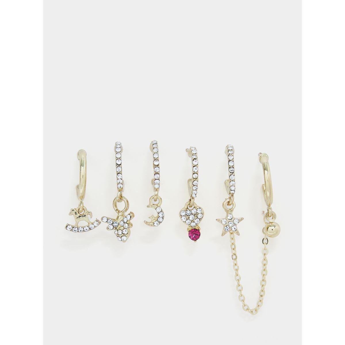 مجموعة من 3 أقراط كاجوال-women-watchesandjewellery-jewellery-earrings-image-1