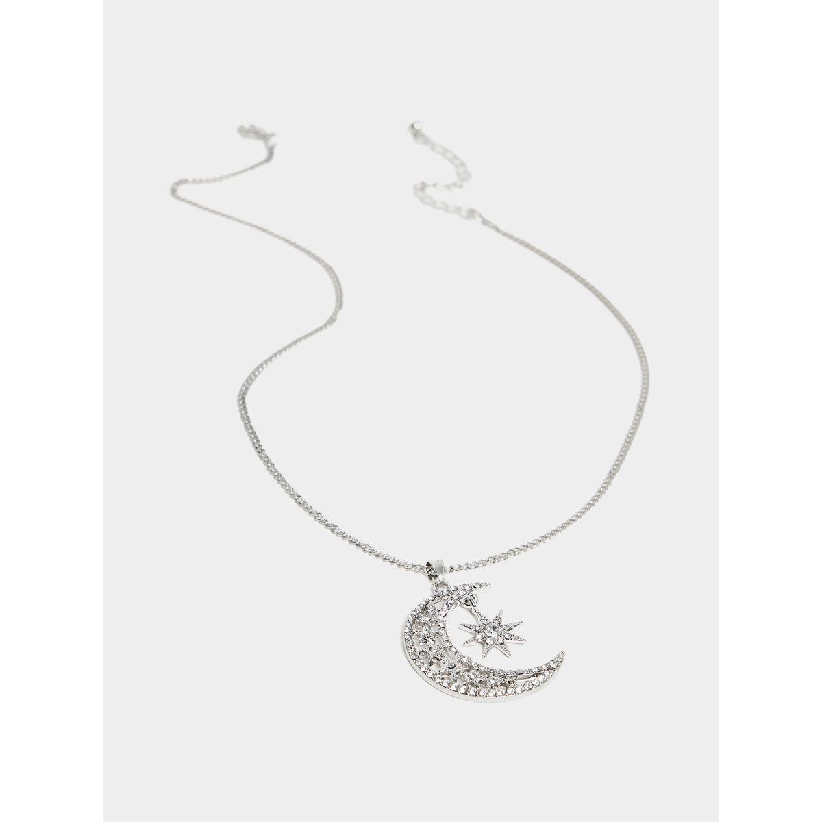 Styli Star & Moon Drop Necklace-women-watchesandjewellery-jewellery-necklacesandpendants-image-1