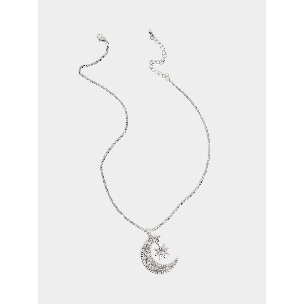 Styli Star & Moon Drop Necklace-women-watchesandjewellery-jewellery-necklacesandpendants-image-2
