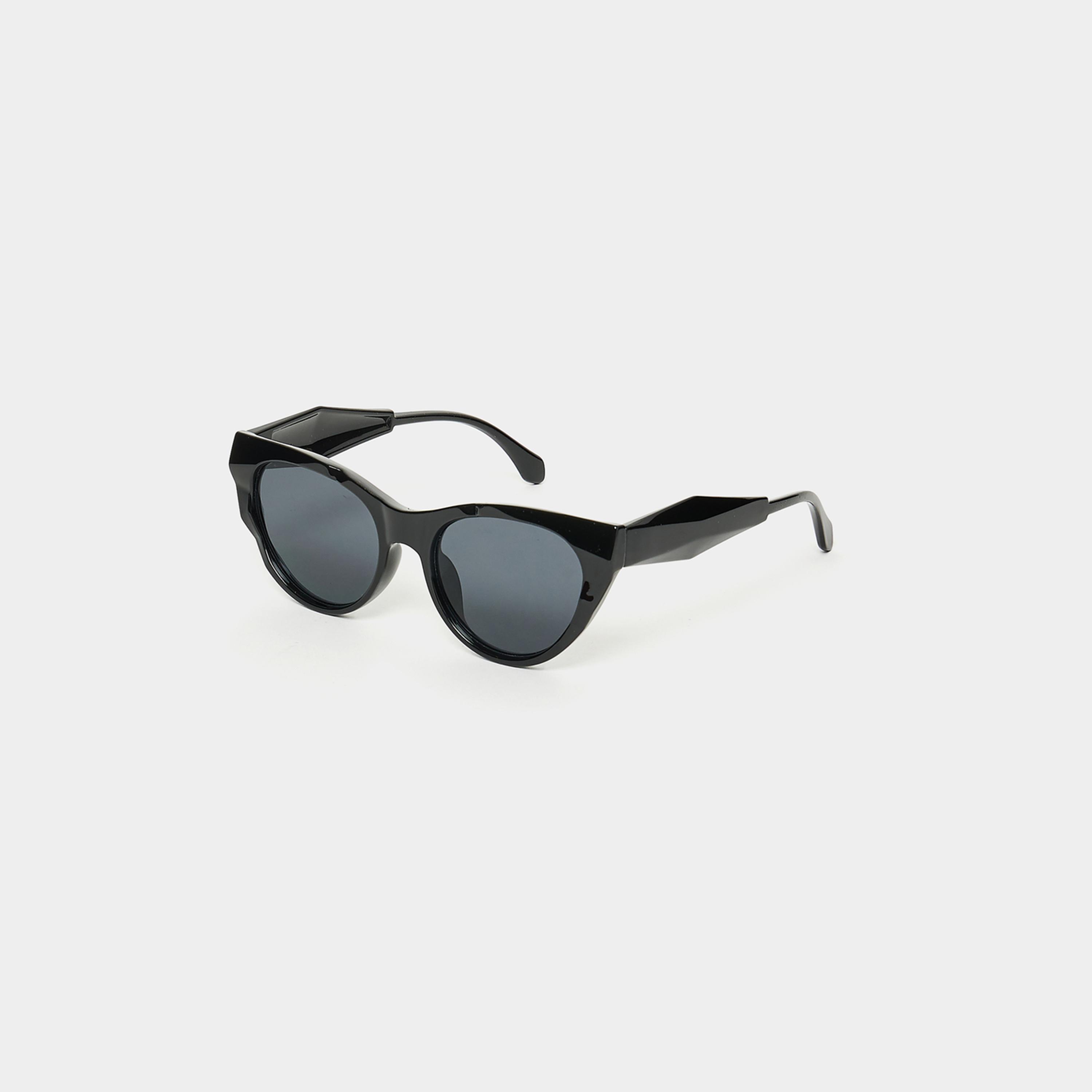 ستايلي - نظارة شمسية شبه عين القطة السادة-women-sunglasses-image-1