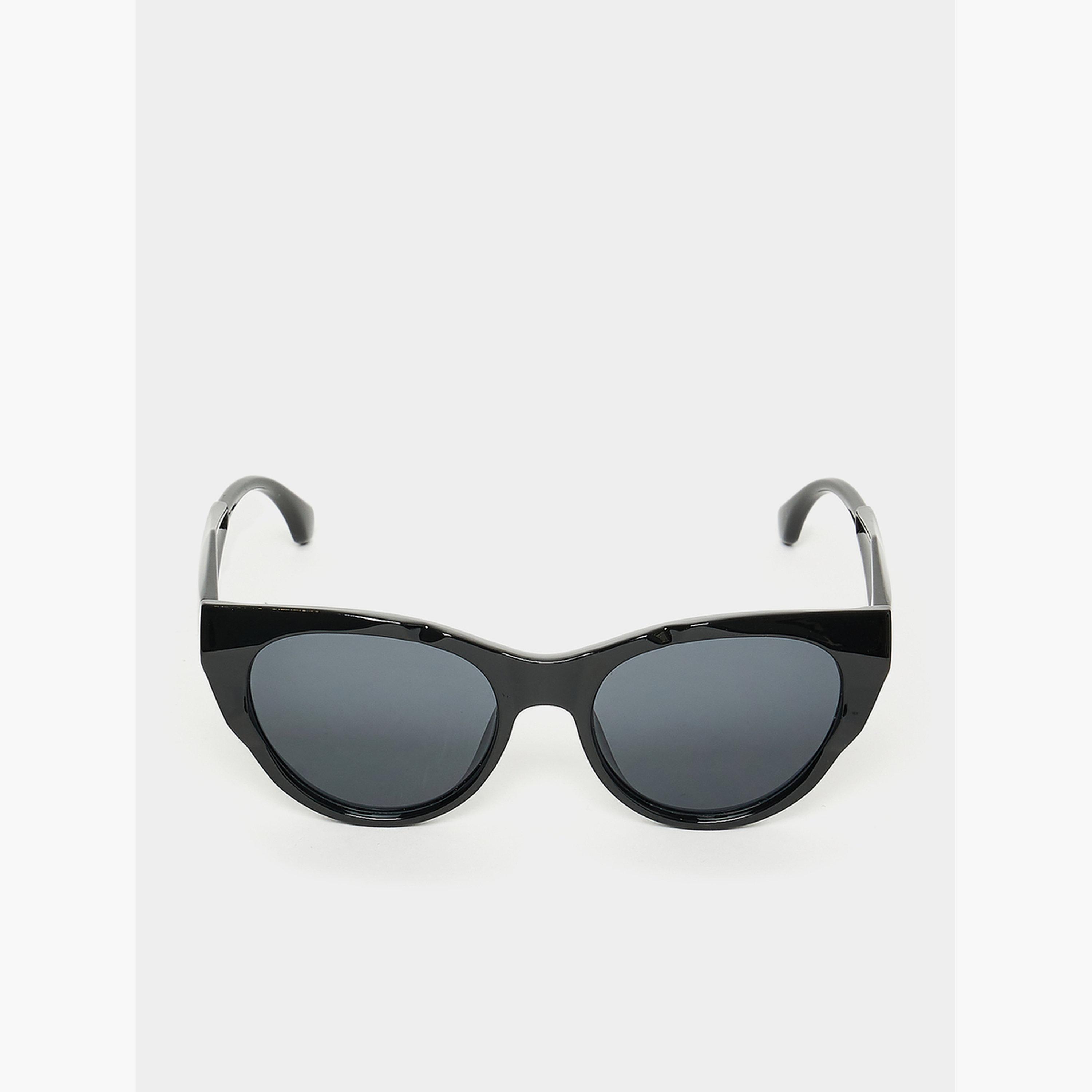 ستايلي - نظارة شمسية شبه عين القطة السادة-women-sunglasses-image-3