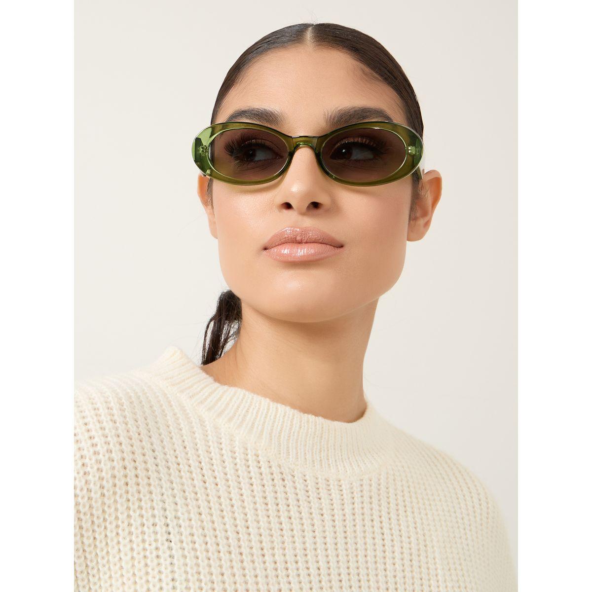 Styli Transparent Frame Oval Sunglasses-women-sunglasses-image-2