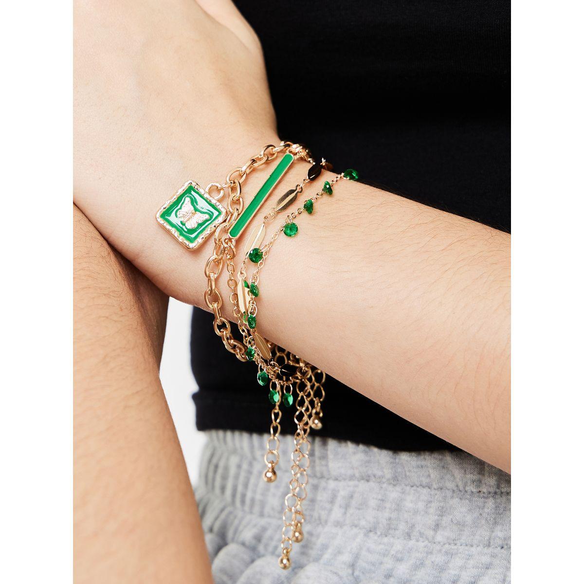 مجموعة من 4 أساور يد كاجوال-women-watchesandjewellery-jewellery-banglesandbracelets-image-1