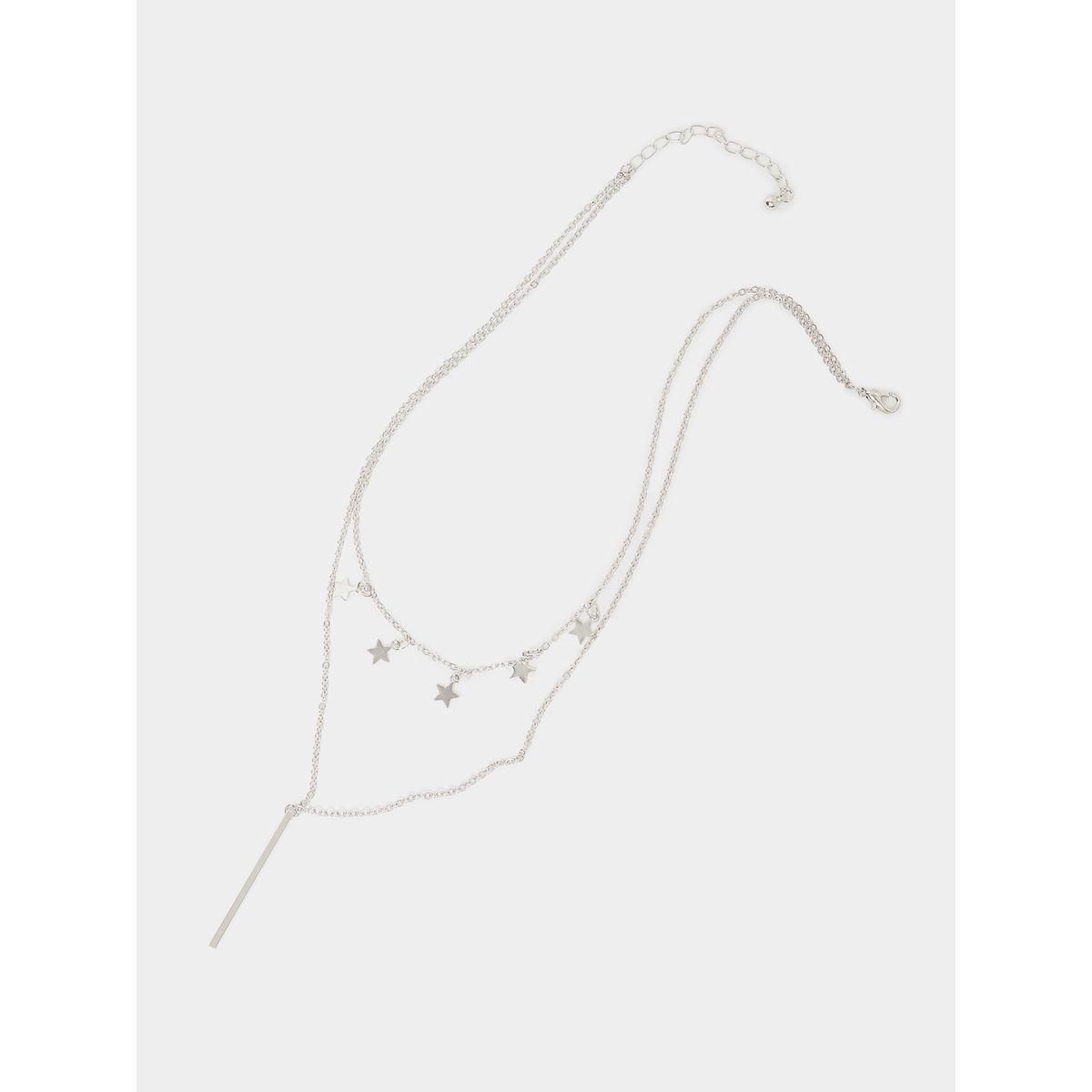 Styli Star Drop Layered Necklace-women-watchesandjewellery-jewellery-necklacesandpendants-image-1
