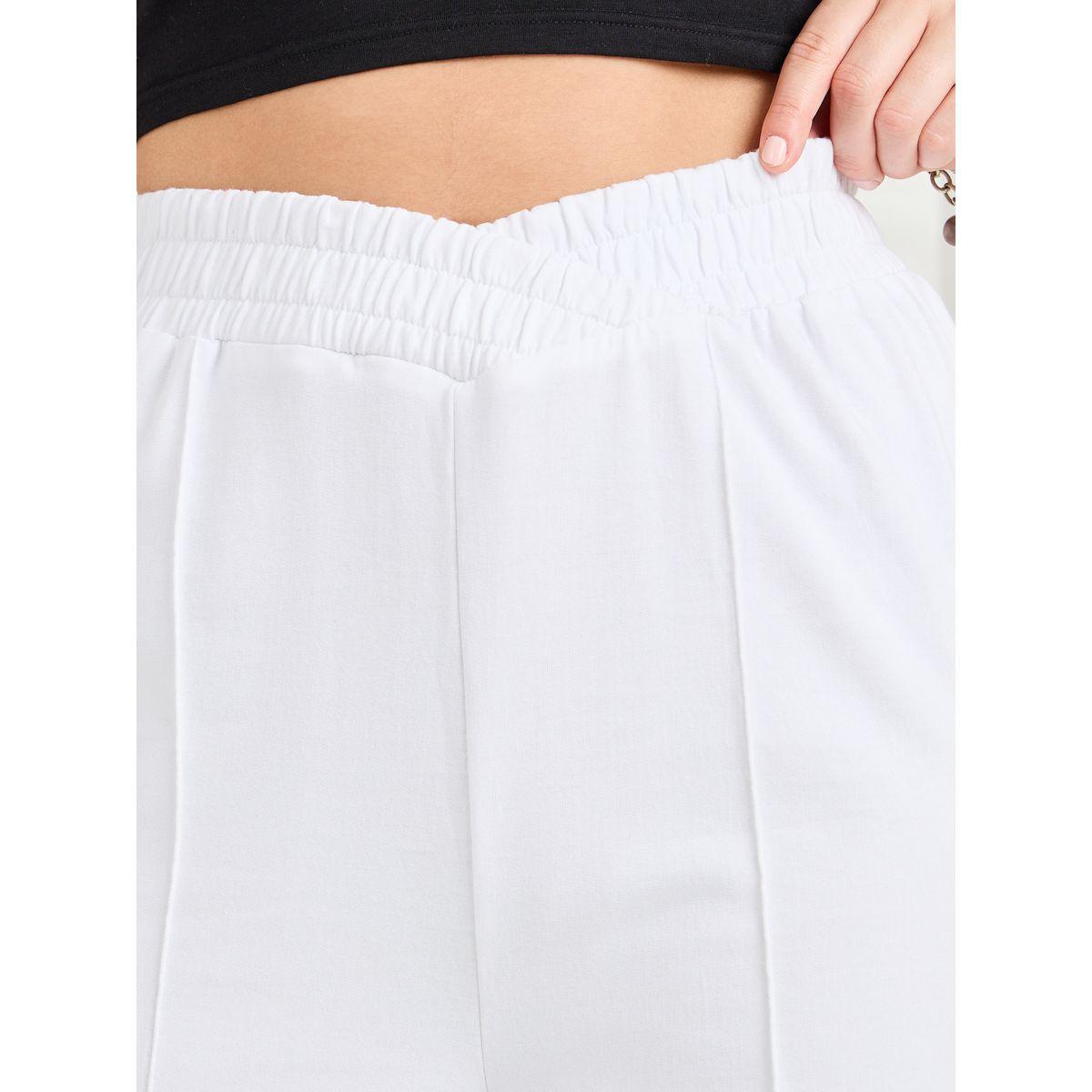 Styli Asymmetric Waistband Seam Detail Wide Leg Jogger-women-clothing-bottoms-joggers-image-3