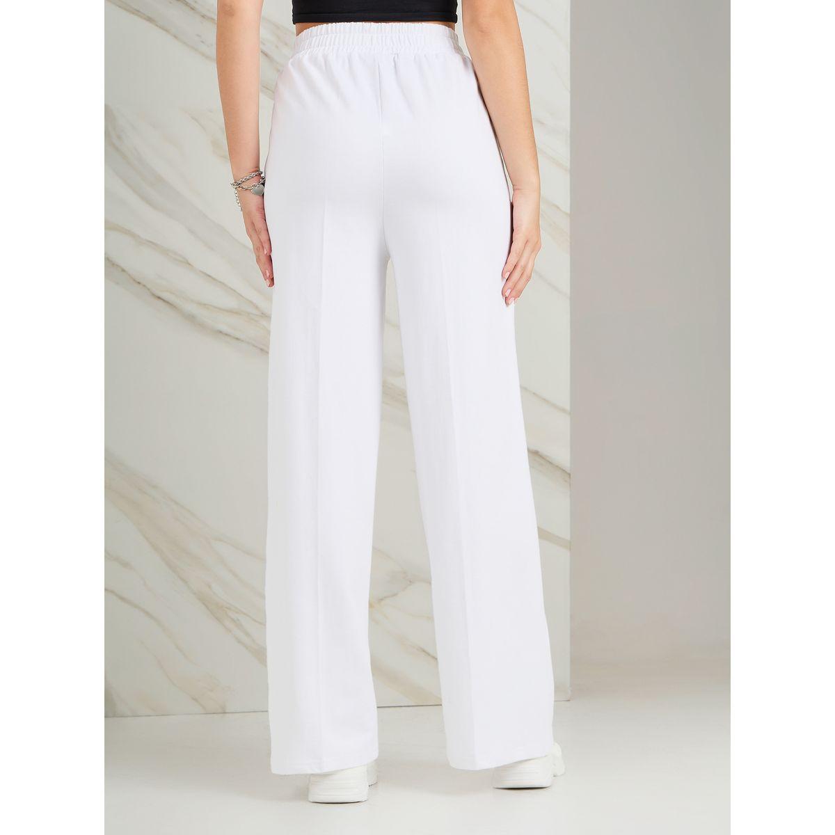 Styli Asymmetric Waistband Seam Detail Wide Leg Jogger-women-clothing-bottoms-joggers-image-4