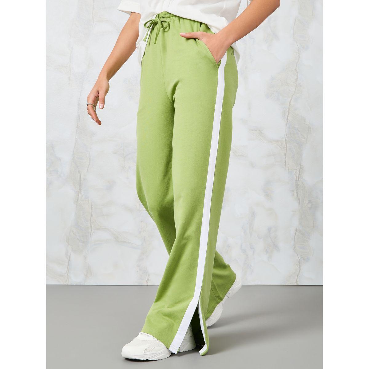 بنطال بشريط جانبي وحواف بشق-women-clothing-bottoms-trousers-image-2