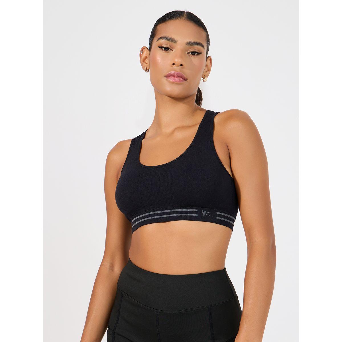 Styli Active Pack of 2 - Double Stripe Waist Strap Sports Bra-sports-women-clothing-sportsbras-image-2