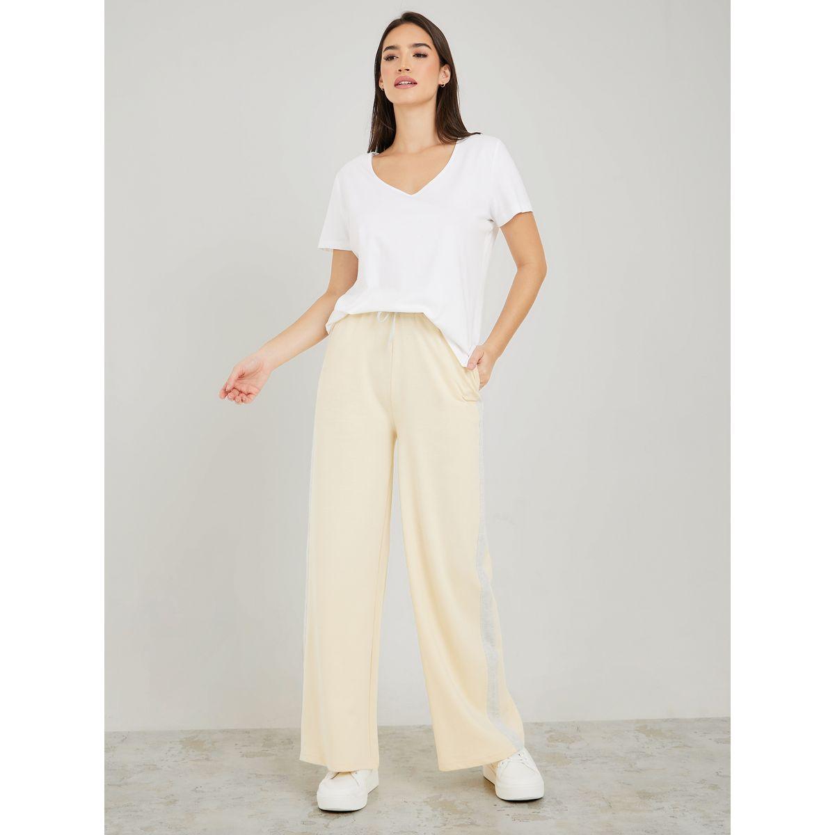 Styli Contrast Side Stripe Wide Leg Pants-women-clothing-bottoms-trousers-image-2