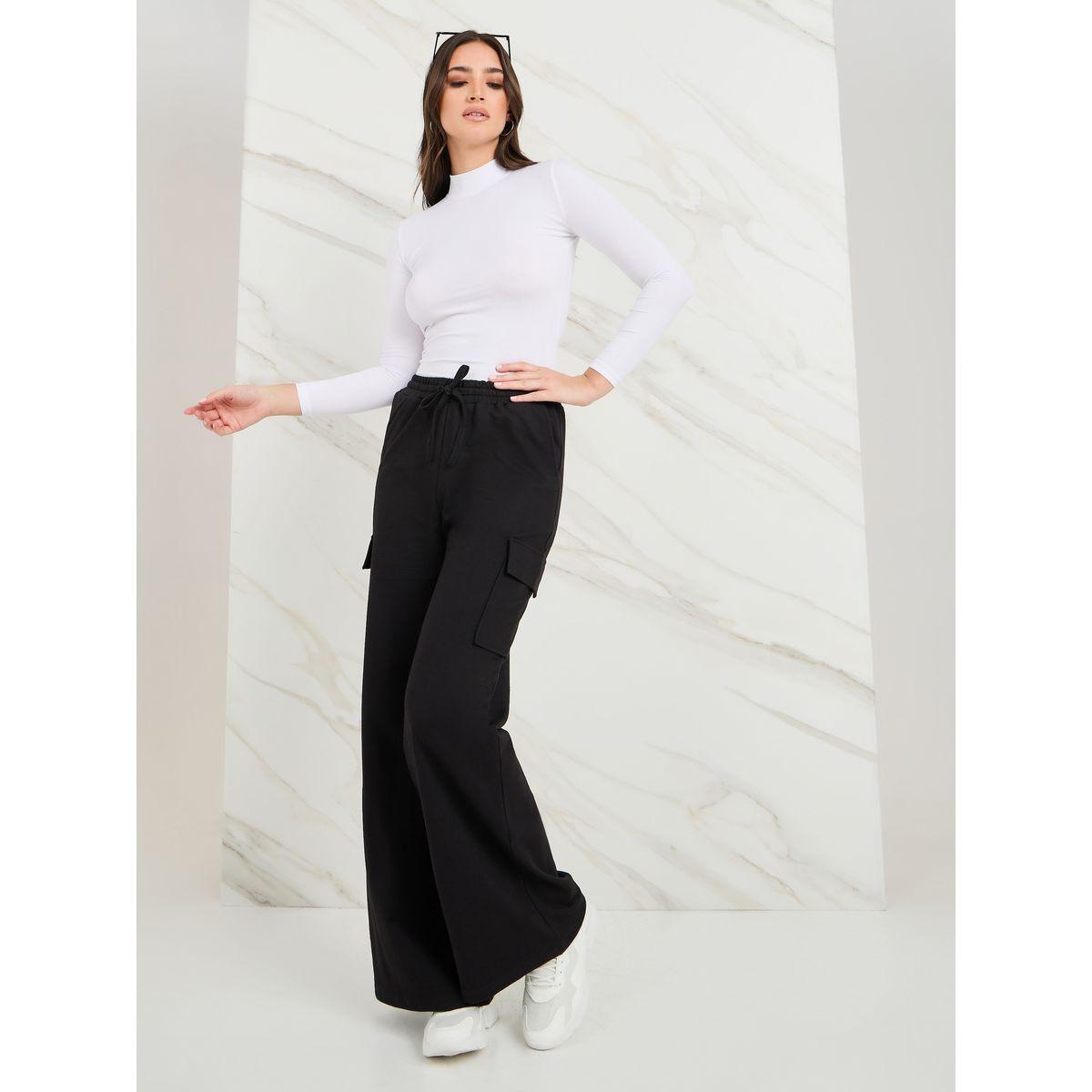 بنطال واسع الأرجل مع جيوب-women-clothing-bottoms-trousers-image-2