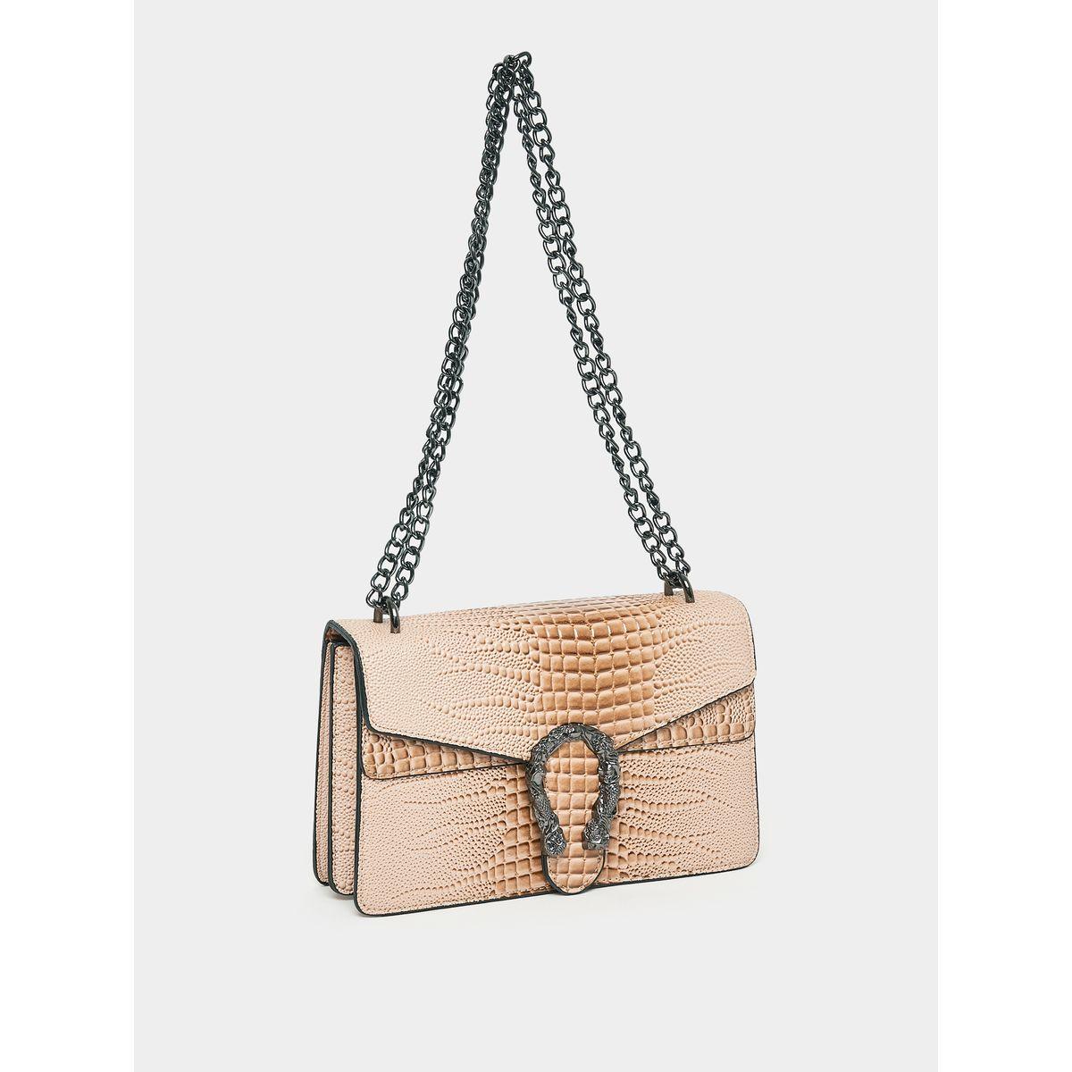 Handbag with snake buckle new arrivals