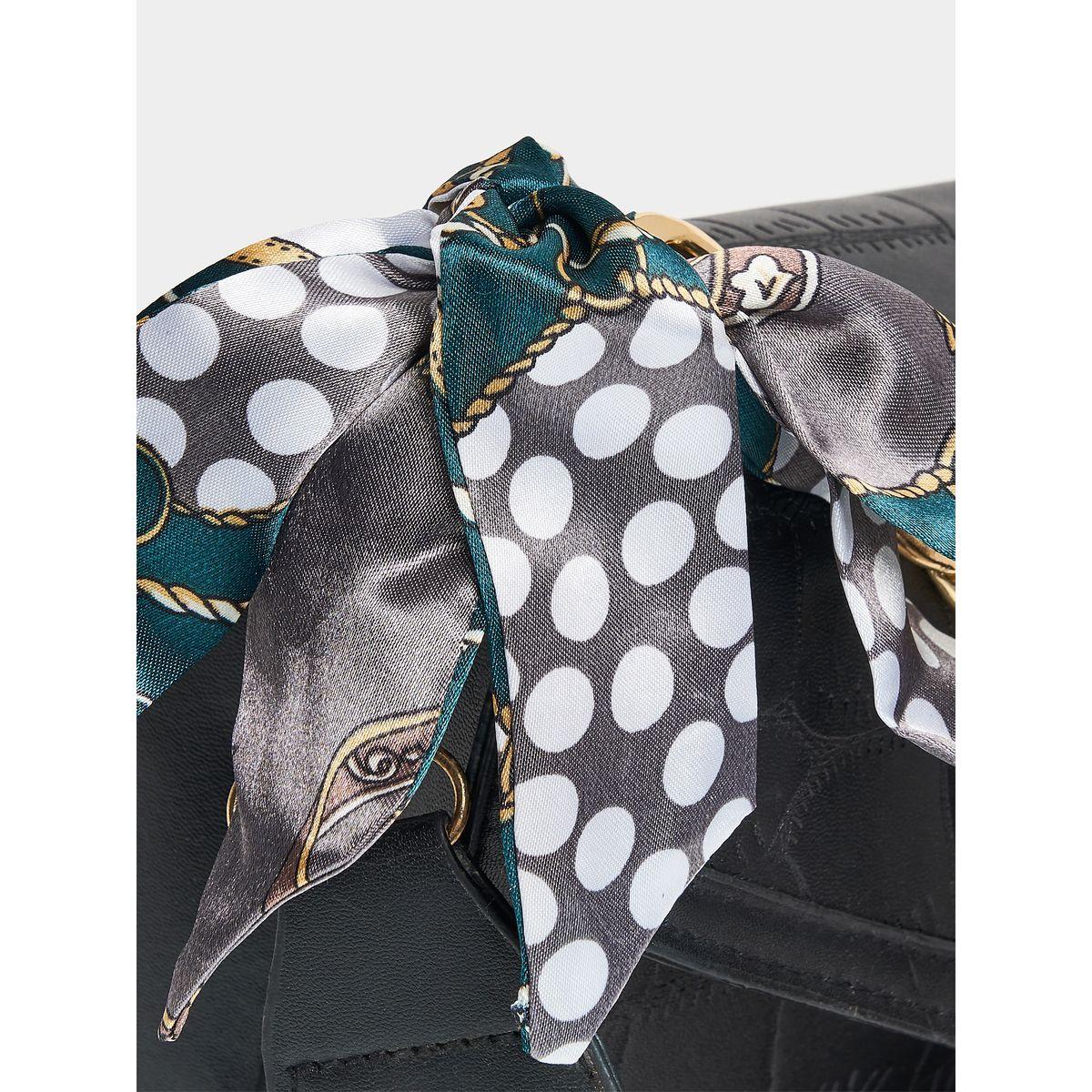 Styli Snake Print Flap Over Crossbody Bag With Scarf-women-bagsandwallets-handbags-image-2