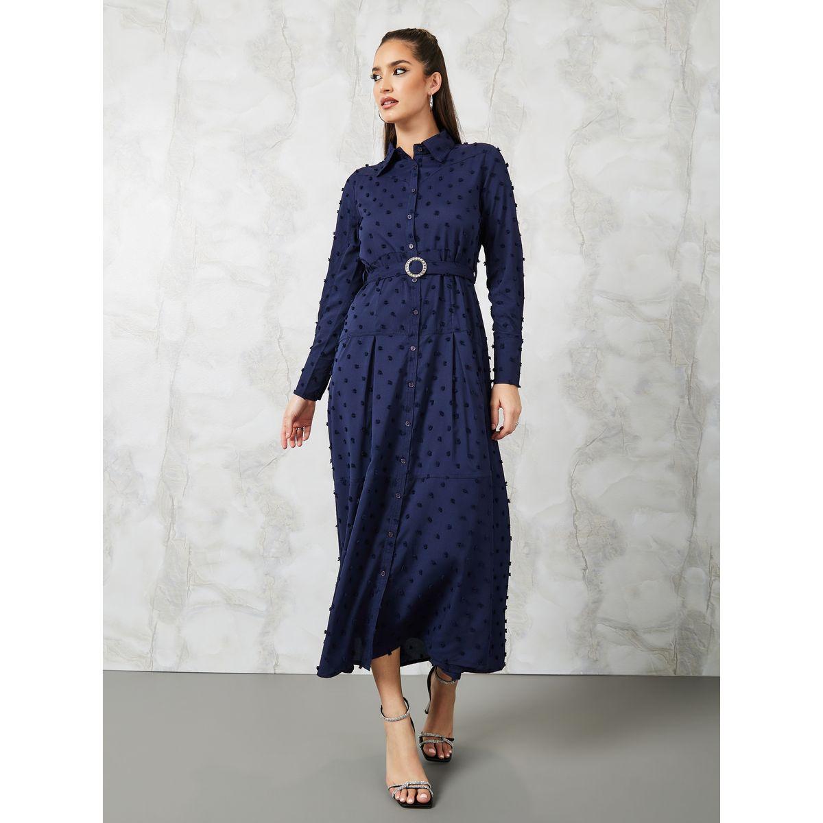 فستان طويل بحزام خصر-women-clothing-dresses-image-1